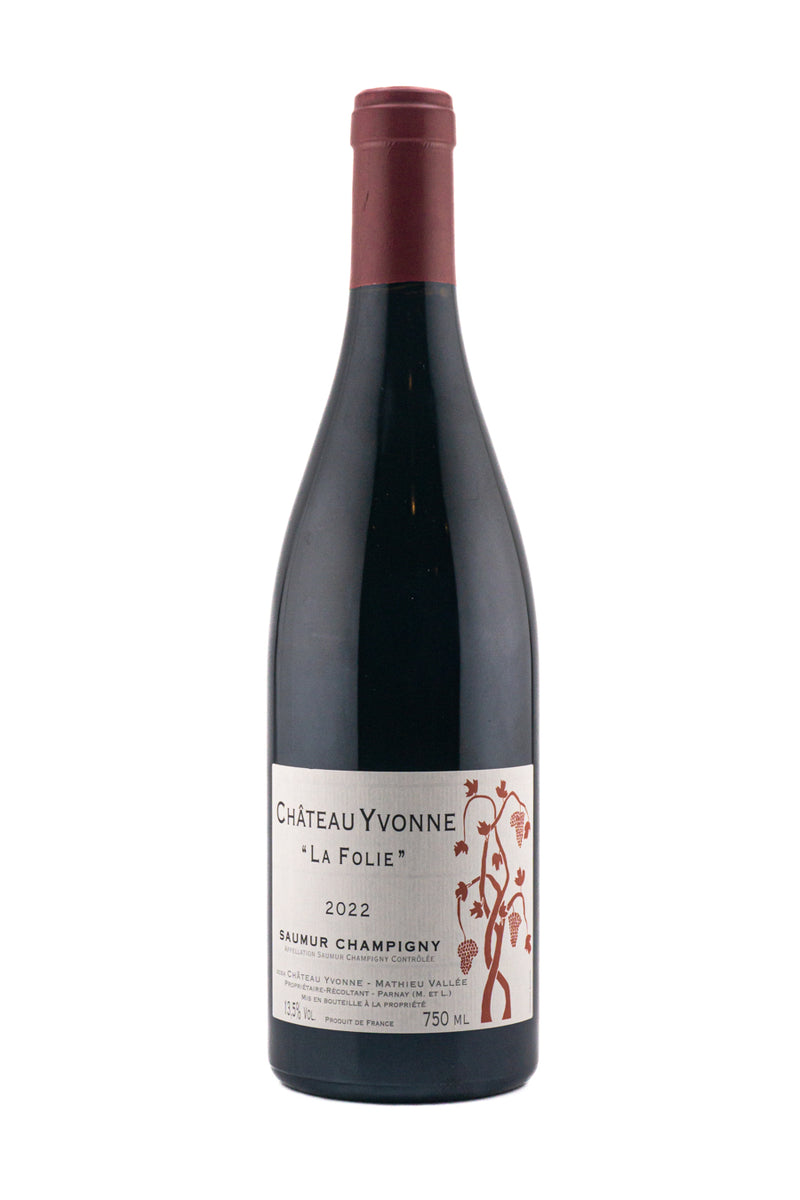 Chateau Yvonne Saumur Champigny La Folie 2022